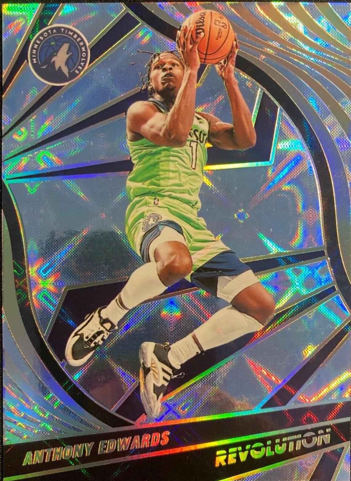 Anthony Edwards [Galactic] #22 Basketball Cards 2021 Panini Revolution