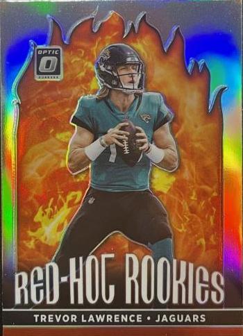 Trevor Lawrence 2021 Panini online Donruss Optic #RHR-1 Red Hot Rookies Prizm