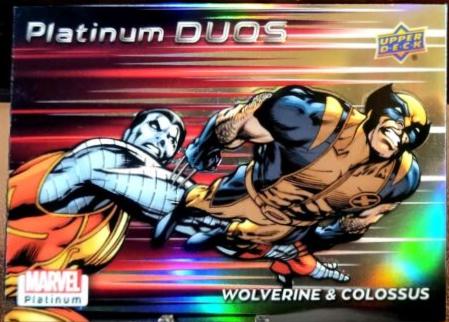 Wolverine / Colossus [Rainbow] #PD9 Marvel 2023 Upper Deck Platinum Duos