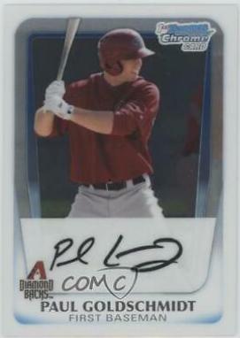 2011 1st Bowman Chrome True RC BCP99 shops Paul Goldschmidt CGG 10 Gem MInt