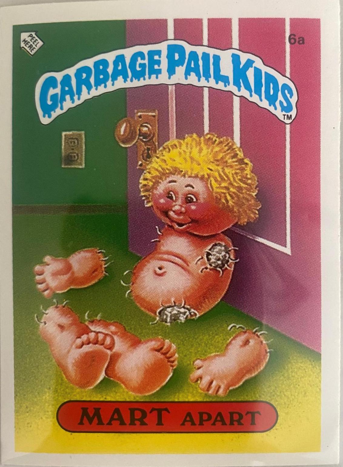 Mart Apart #6A Garbage Pail Kids 1985 Mini