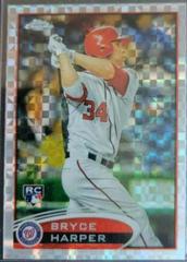 Bryce Harper [Hitting Xfractor] #196 Baseball Cards 2012 Topps Chrome Prices