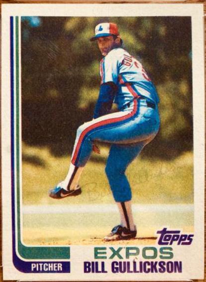 Bill Gullickson [Blackless] #172 Baseball Cards 1982 Topps