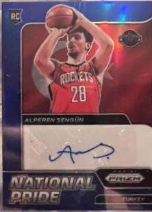 Alperen Sengun [Blue] #NPS-ASG Basketball Cards 2021 Panini Chronicles National Pride Signatures