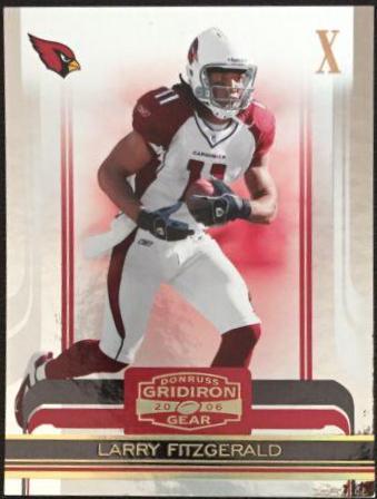 Larry Fitzgerald [Gold Holofoil] #3 Football Cards 2006 Panini Donruss Gridiron Gear