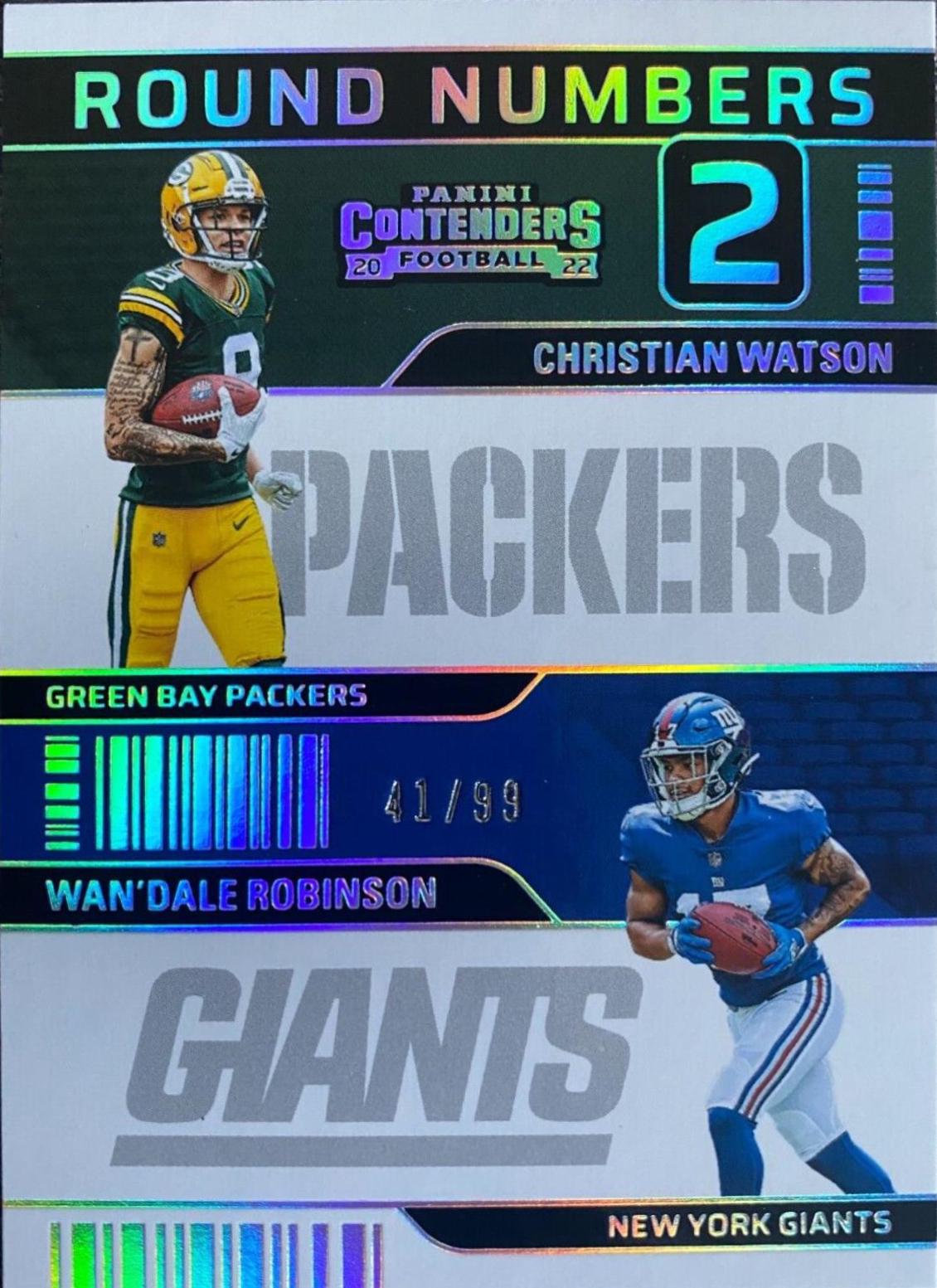 Christian Watson, Wan'Dale Robinson [Silver] #RN-WR Prices | 2022 ...