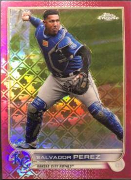 Salvador Perez [Pink] #2 Baseball Cards 2022 Topps Chrome Logofractor