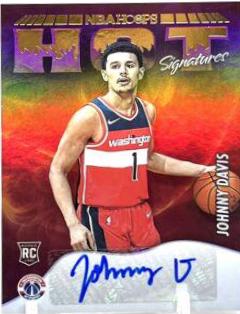 Johnny Davis #HSR-JDV Basketball Cards 2022 Panini Hoops Hot Signatures Rookies