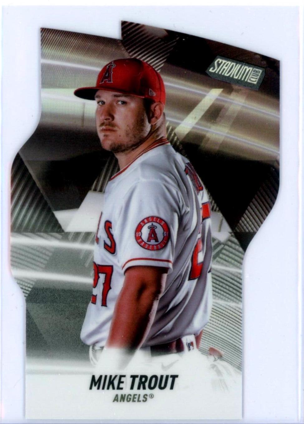 Mike Trout #T-21 Baseball Cards 2022 Stadium Club Triumvirates