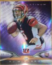 AJ McCarron [Purple Refractor] #124 Football Cards 2014 Topps Platinum Prices