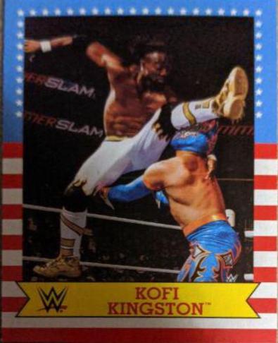 Kofi Kingston #25 Wrestling Cards 2017 Topps WWE Heritage SummerSlam All Stars