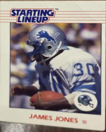 James Jones Football Cards 1988 Kenner Starting Lineup