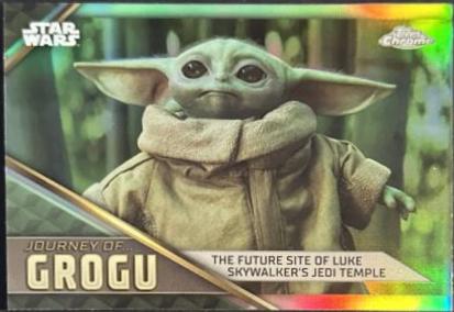 The future site of Luke Skywalker's Jedi Temple #JG-17 Star Wars 2023 Topps Chrome Journey of Grogu