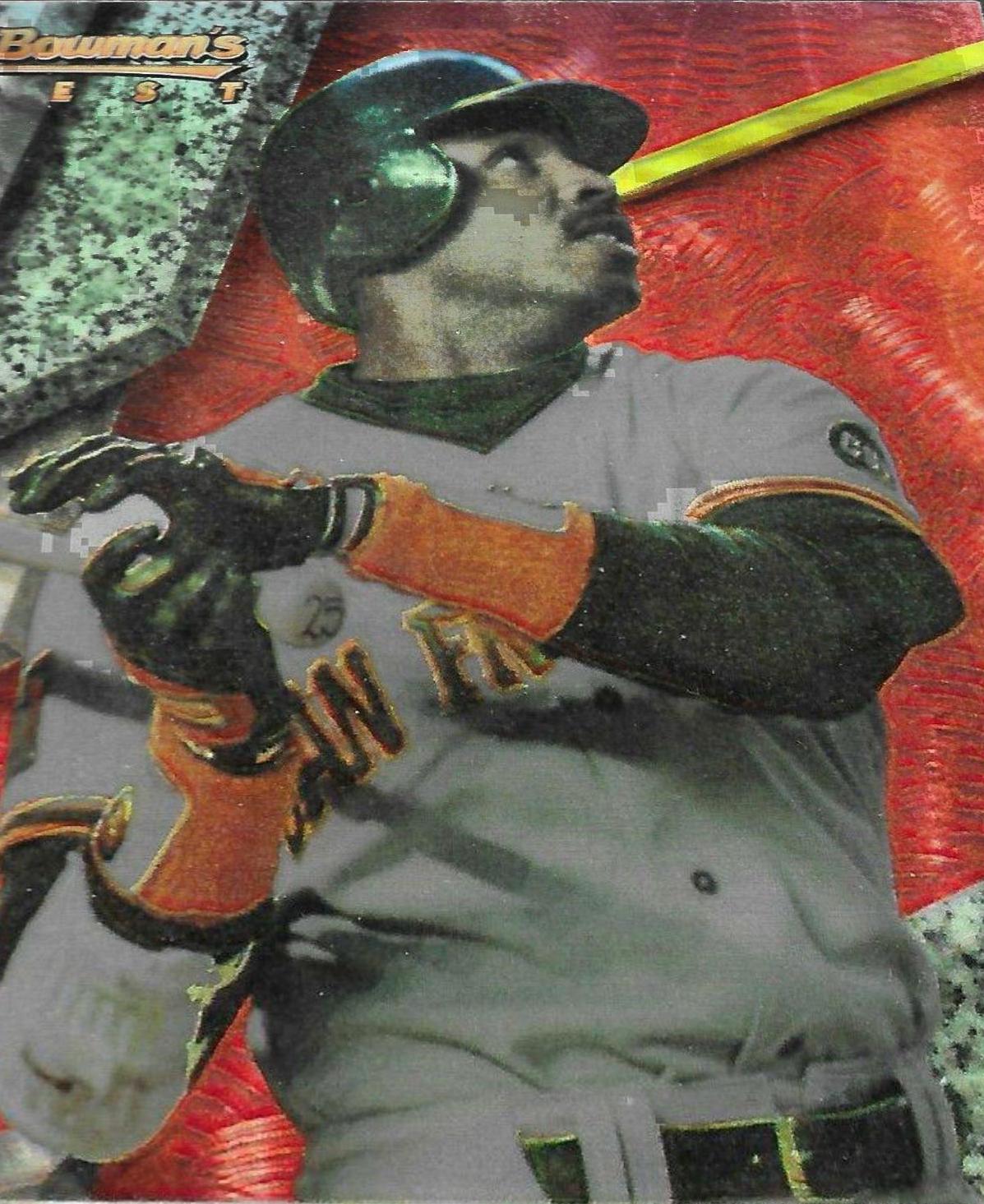 Barry Bonds [Red Refractor] #59 Baseball Cards 1994 Bowman's Best