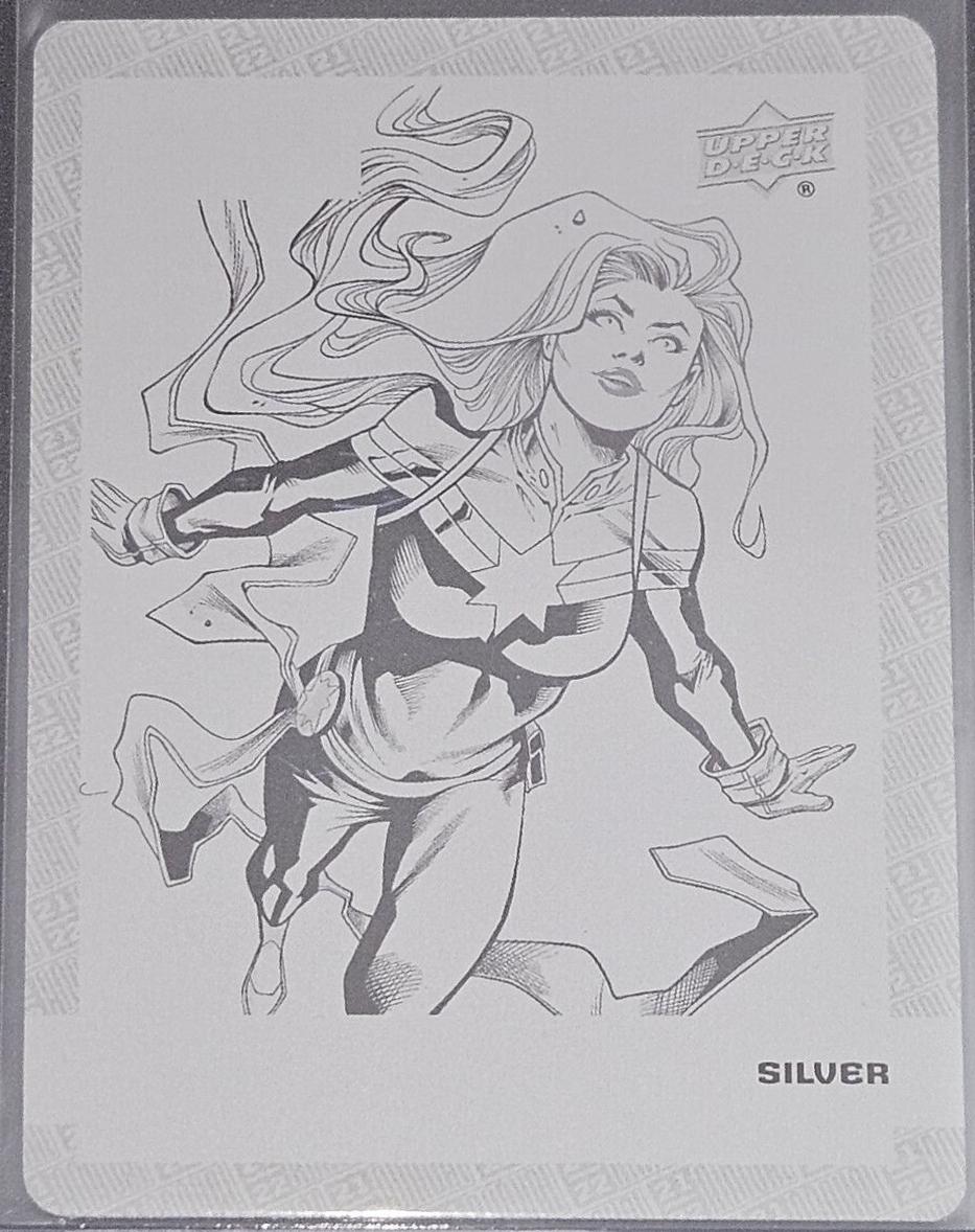 Captain Marvel [Printing Plate] #13 Marvel 2021 Upper Deck Annual