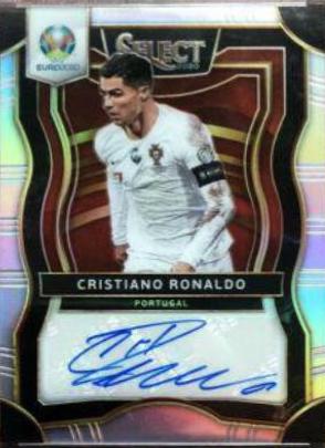 Cristiano Ronaldo #SI-CRO Soccer Cards 2020 Panini Select UEFA Euro Signatures