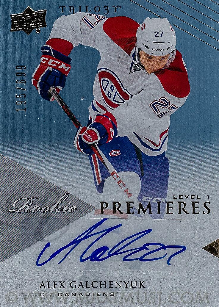 Alex Galchenyuk [Autograph] #107 Hockey Cards 2013 Upper Deck Trilogy