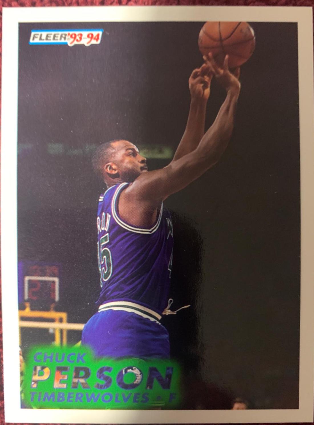 Chuck Person #125 Basketball Cards 1993 Fleer