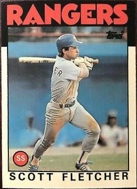 Scott Fletcher #36T Baseball Cards 1986 Topps Traded Tiffany