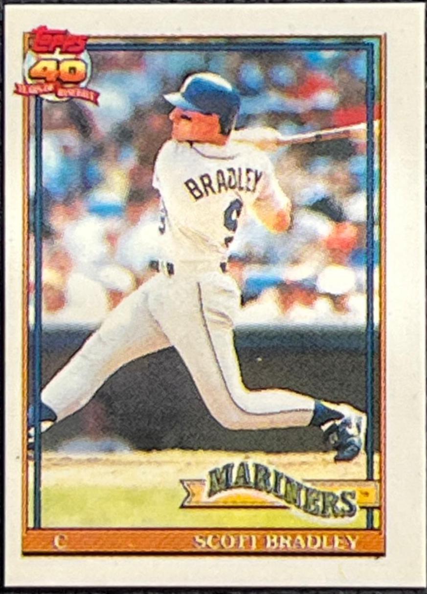 Scott Bradley #38 Baseball Cards 1991 Topps Micro