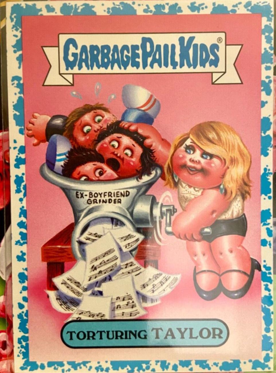 Torturing TAYLOR [Light Blue] #12a Garbage Pail Kids Battle of the Bands