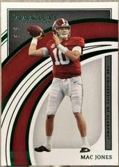 Mac Jones [Emerald] #5 Football Cards 2022 Panini Immaculate Collegiate Prices