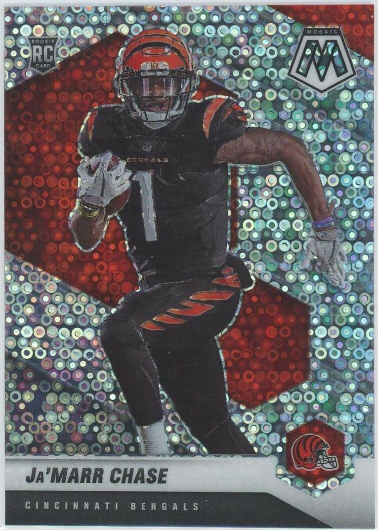 Ja’marr Chase Prizm cheapest No Huddle, Silver Variation lot