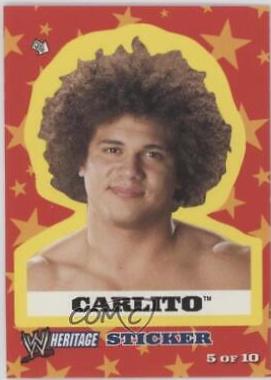 Carlito #5 Wrestling Cards 2005 Topps Heritage WWE Stickers