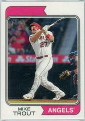 Mike Trout [Error Variation] #5 Baseball Cards 2023 Topps Heritage Prices