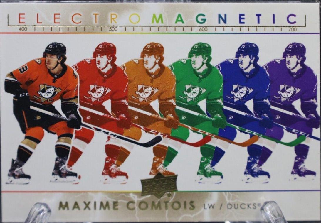 Maxime Comtois [Gold] #EM-11 Hockey Cards 2021 Upper Deck Electromagnetic