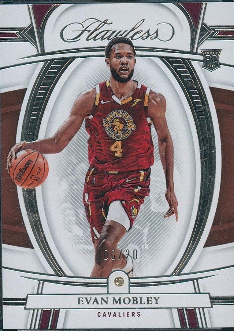 Evan Mobley #4 Basketball Cards 2021 Panini Flawless