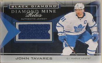 John Tavares #DMR-JT Hockey Cards 2021 Upper Deck Black Diamond Mine Relics