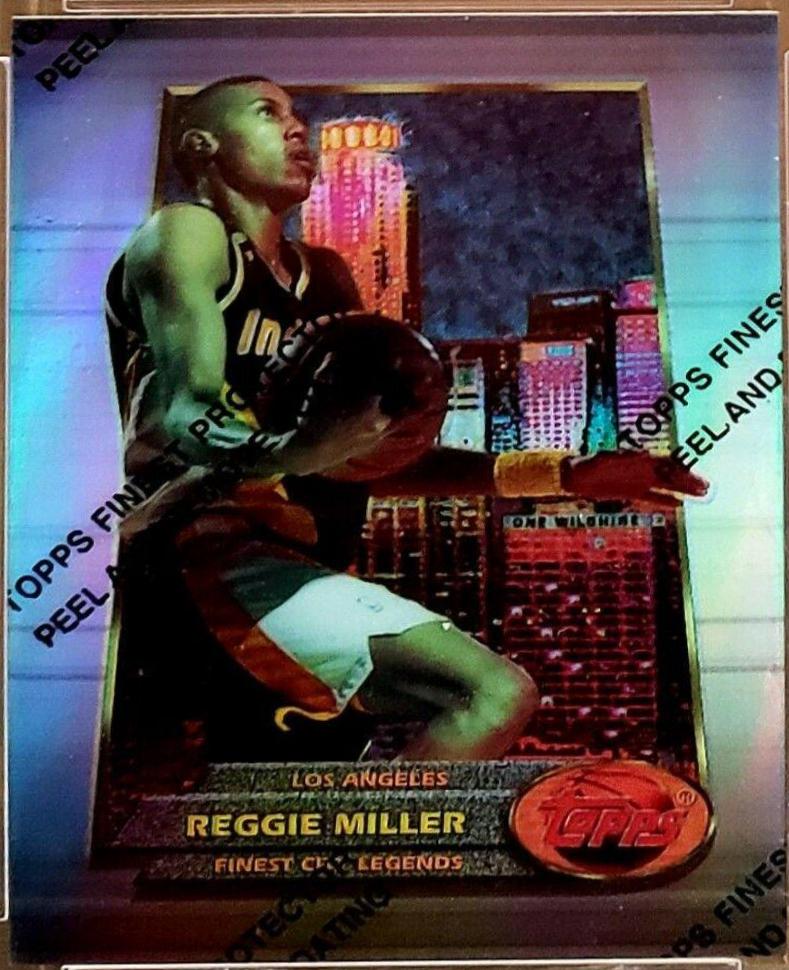 Reggie Miller [Refractor w/ Coating] #155 Basketball Cards 1994 Finest