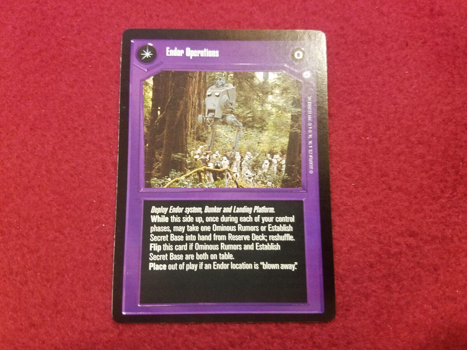 Endor Operations [Limited] Star Wars CCG Endor