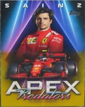 Carlos Sainz [Gold] #AP-CS Racing Cards 2021 Topps Formula 1 Apex Predators