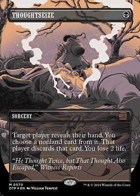 Thoughtseize [Foil] #70 Magic Outlaws of Thunder Junction Breaking News