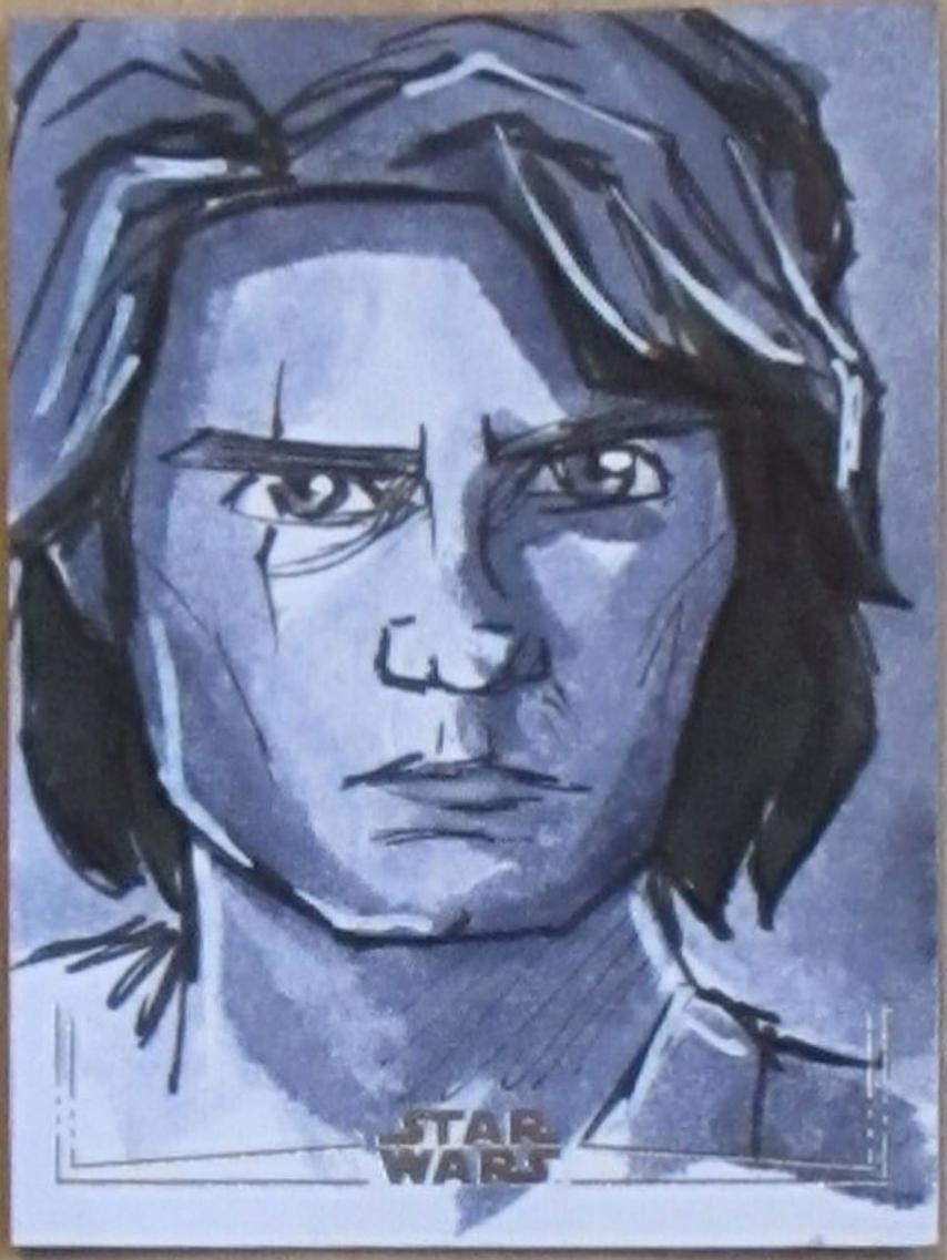 Veronica Louro Star Wars 2024 Topps Chrome Galaxy Sketch Card