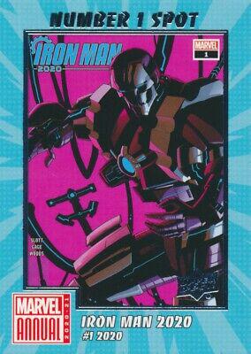 Iron Man 2020 (2020) #1 #N1S-17 Marvel 2020 Upper Deck Annual Number 1 Spot