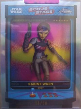 Sabine Wren #BS-SW Star Wars 2024 Topps Chrome Bonus Stage