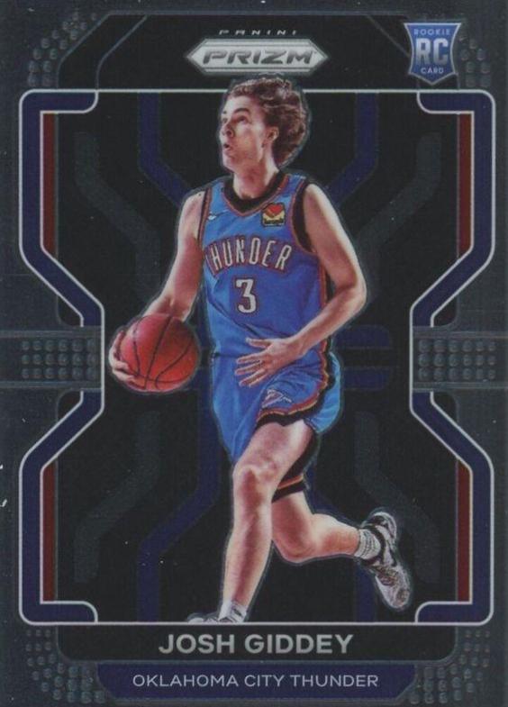 Josh Giddey 2021 Prizm 2024 Rookie Card PSA 10 Gem Mint Thunder