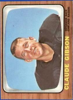 Claude Gibson #110 Football Cards 1966 Topps