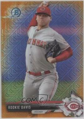 Rookie Davis [Orange Refractor] #BCP13 Baseball Cards 2017 Bowman Mega Box Chrome Prospects