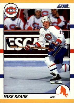 Mike Keane #102T Hockey Cards 1990 Score Rookie Traded