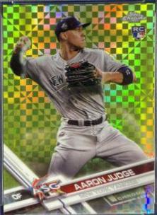 Aaron Judge [Xfractor] #HMT40 Baseball Cards 2017 Topps Chrome Update