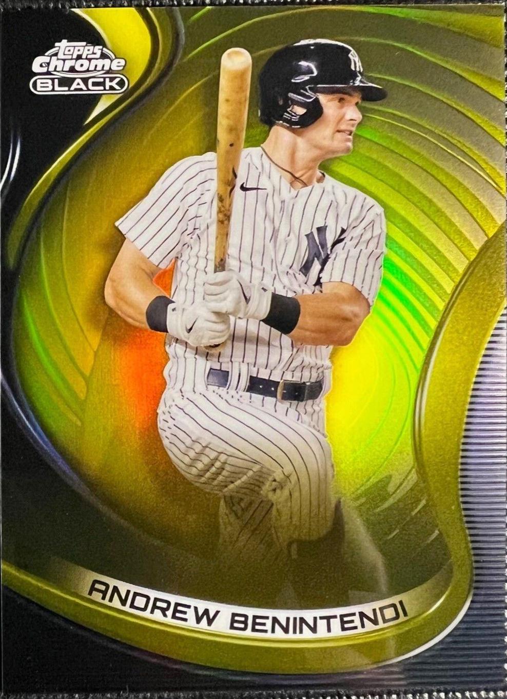 Andrew Benintendi [Gold] #63 Baseball Cards 2022 Topps Chrome Black