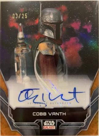 Timothy Olyphant as Cobb Vanth [Orange Refractor] #A-TO Star Wars 2024 Topps Chrome Galaxy Autograph