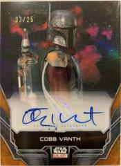 Timothy Olyphant as Cobb Vanth [Orange Refractor] #A-TO Star Wars 2024 Topps Chrome Galaxy Autograph Prices