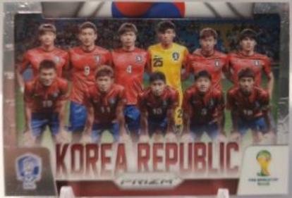 Korea Republic [Yellow & Red Pulsar] #24 Soccer Cards 2014 Panini Prizm World Cup Team Photos