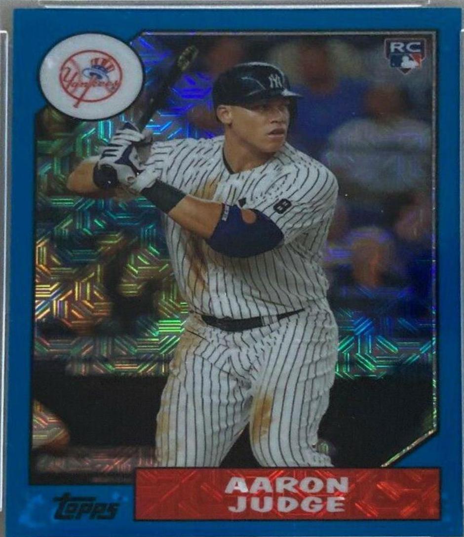 Aaron Judge [Blue] #87-AJ Baseball Cards 2017 Topps Silver Pack Promo