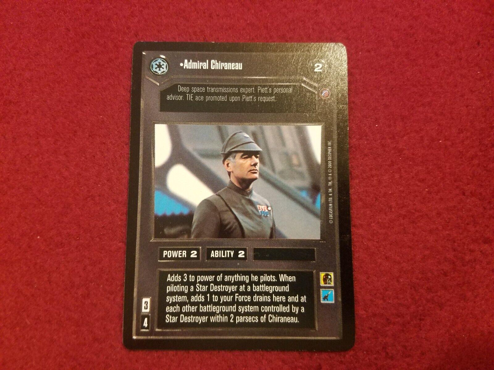 Admiral Chiraneau [Limited] Star Wars CCG Death Star II